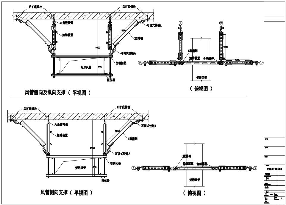 風管抗震支吊架